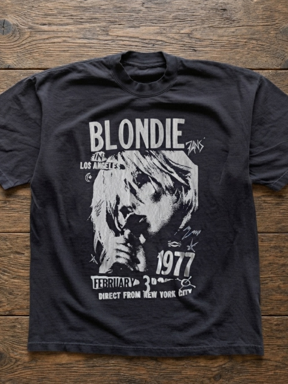 Gildan Black Blondie 1977 Graphic Tee